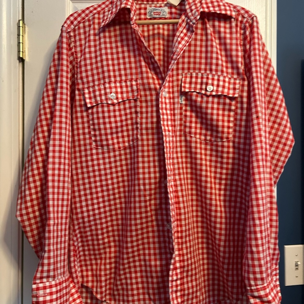 Vintage — 70s Levi’s Checkered Men's Shirt